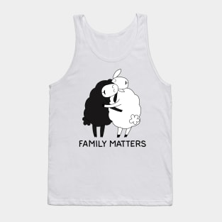 Black sheep and white sheep Tank Top